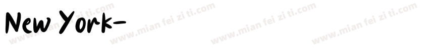 New York字体转换